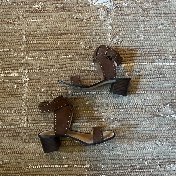 Banana Republic Dark Brown Suede Sandals - Picture 1 of 3